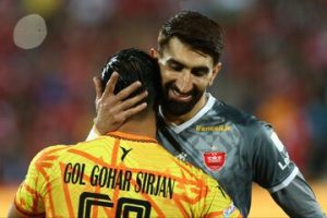 عکس‌| فریم متفاوت از مهار بیرانوند؛ تمام توپ از تمام خط رد شد!