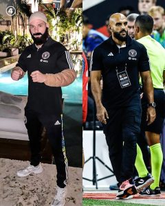 عکس‌| گریم بادیگارد مسی در شب هالووین!