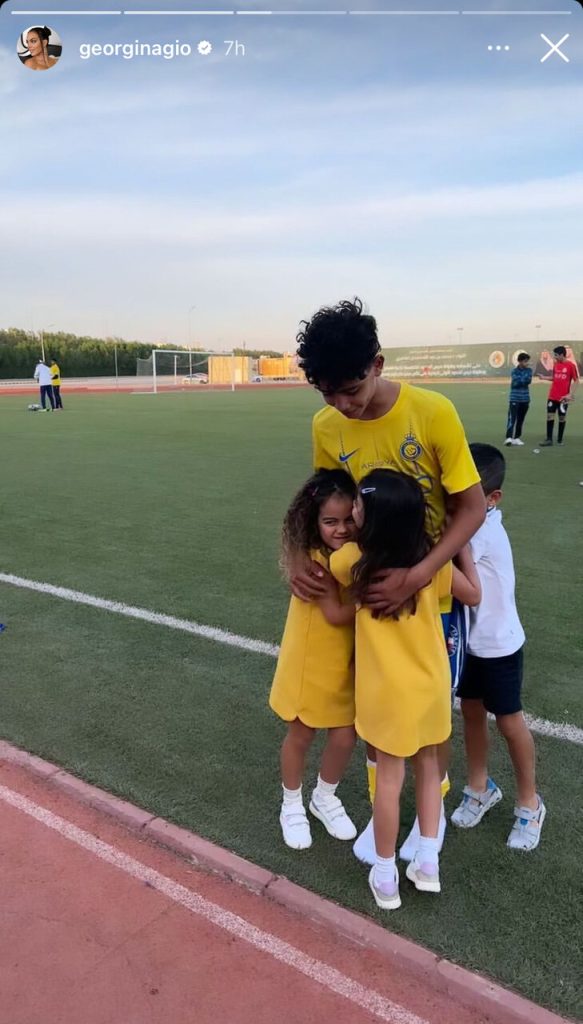عکس| استوری جورجینا از حرکت احساسی فرزندان رونالدو