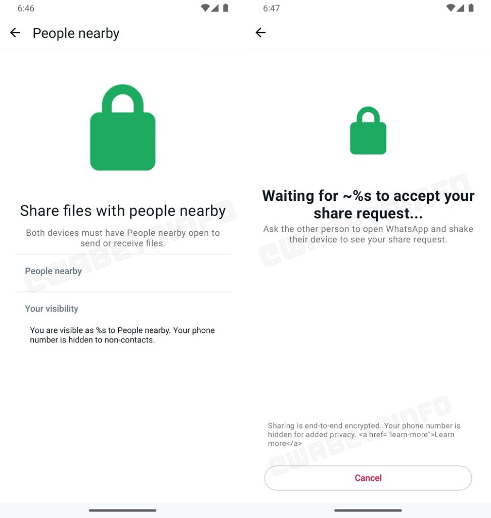واتس‌اپ روی قابلیتی شبیه AirDrop اپل و QuickShare اندروید کار می‌کند