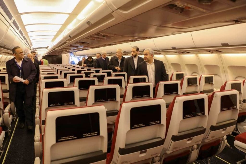 چک سنگین ایرباس پهن‌پیکر توسط متخصصان توانمند قشم‌ایر برای اولین بار