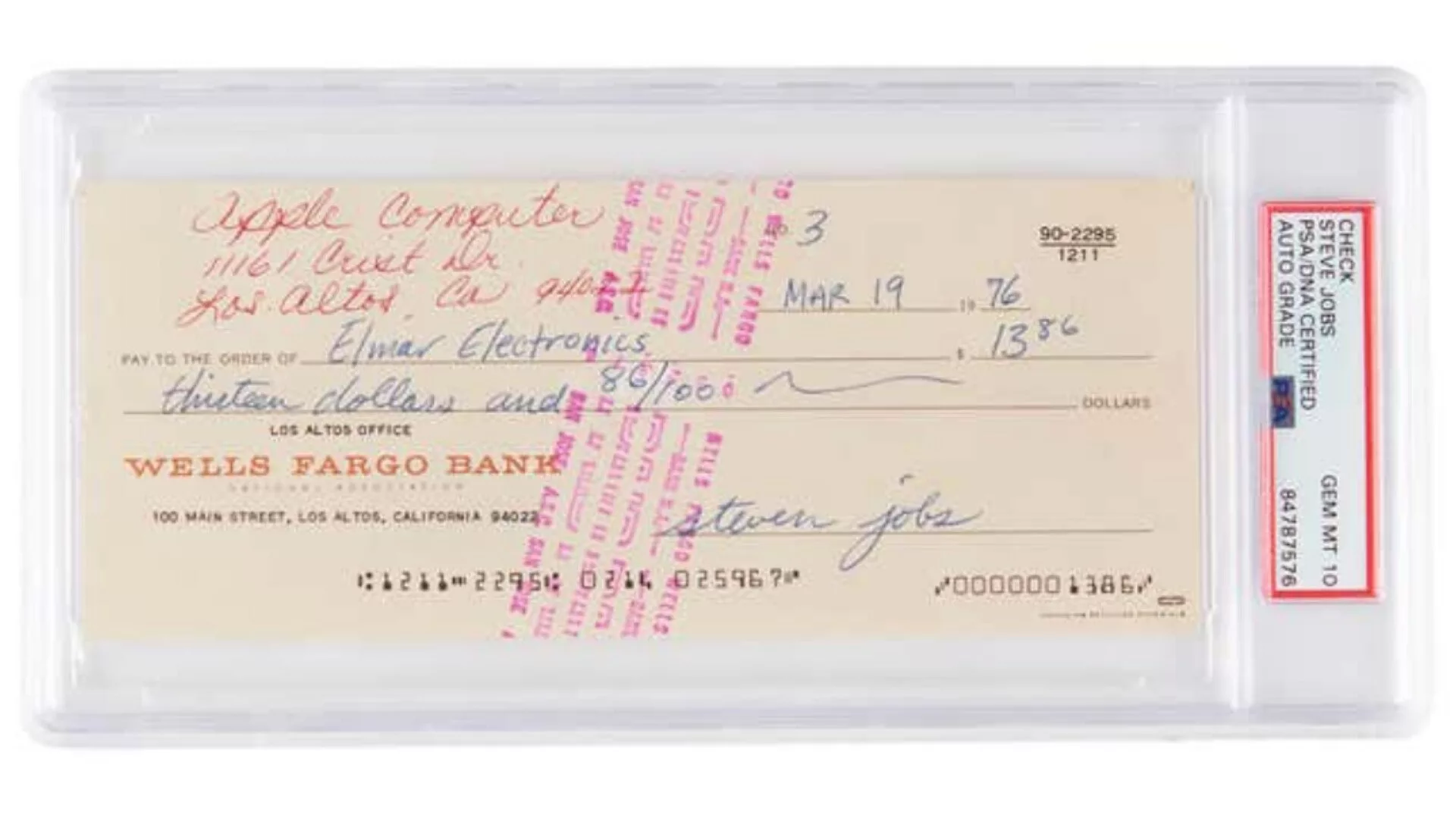 کارت ویزیت استیو جابز با قیمت فضایی 11 میلیارد تومان بهفروش رفت_دانشجو 4 حراجی استیو جابز