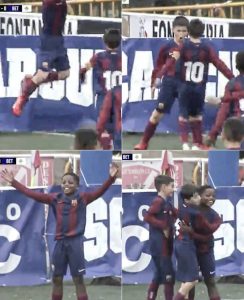 عکس| علاقه شدید بارسایی‌ها به سبک رونالدو و بلینگام!