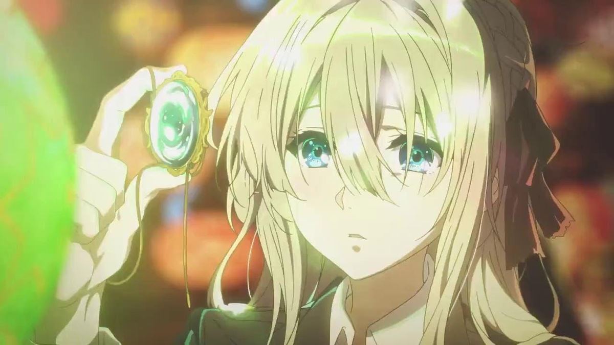 نمایی از انیمه Violet Evergarden
