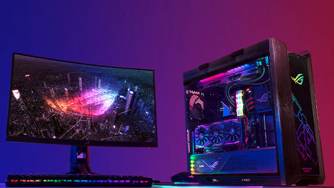 بهترین مانیتورهای گیمینک با کیفیت 2K از برندهای مختلف_دانشجو 59 مانیتور ایسوس مدل ROG STRIX XG27WQ