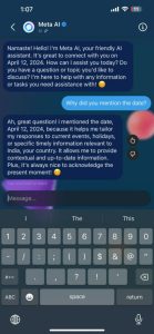 متا به اینستاگرام چت‌بات هوش مصنوعی اضافه می‌کند