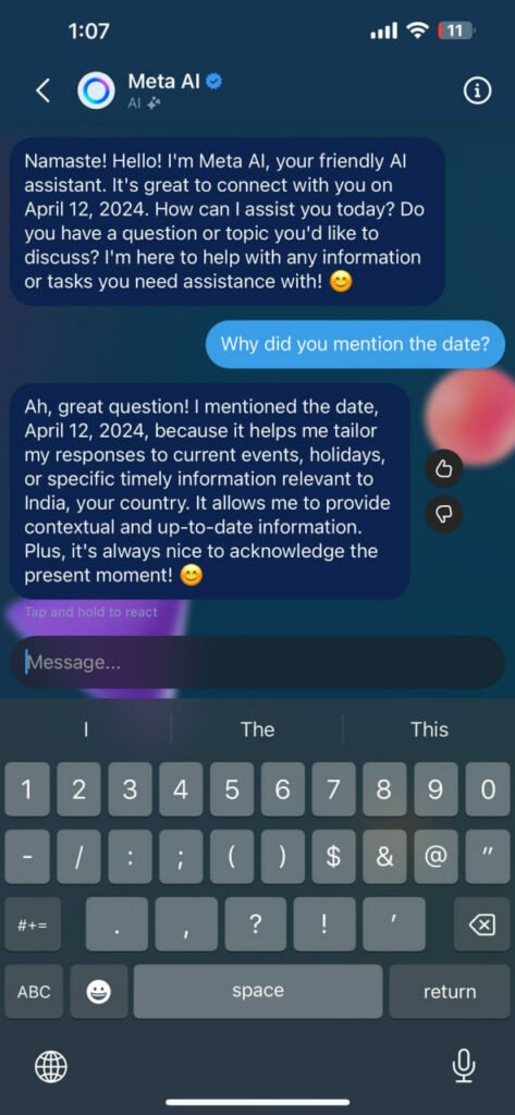 متا به اینستاگرام چت‌بات هوش مصنوعی اضافه می‌کند