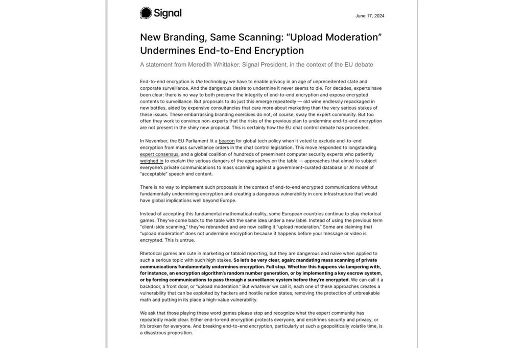 بیانیه سیگنال