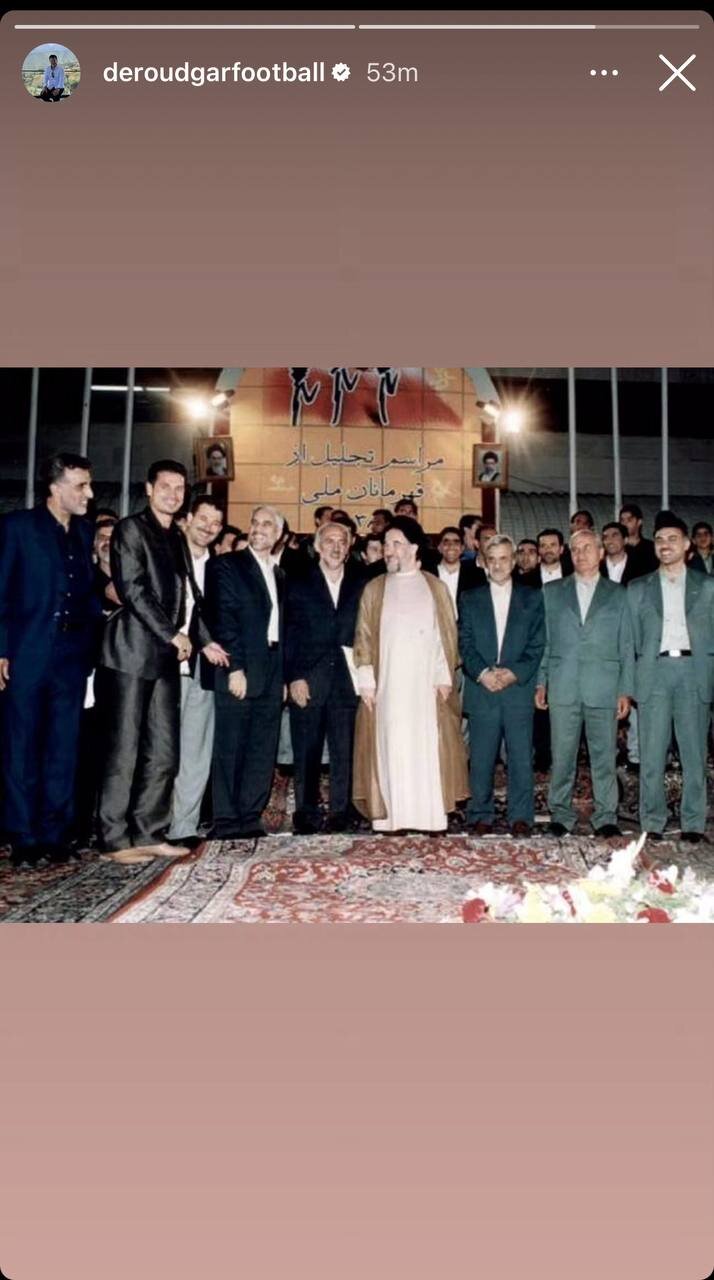 قدیمی از دیدار علی دایی و محمد دادکان با سید محمد خاتمی منتشر شد