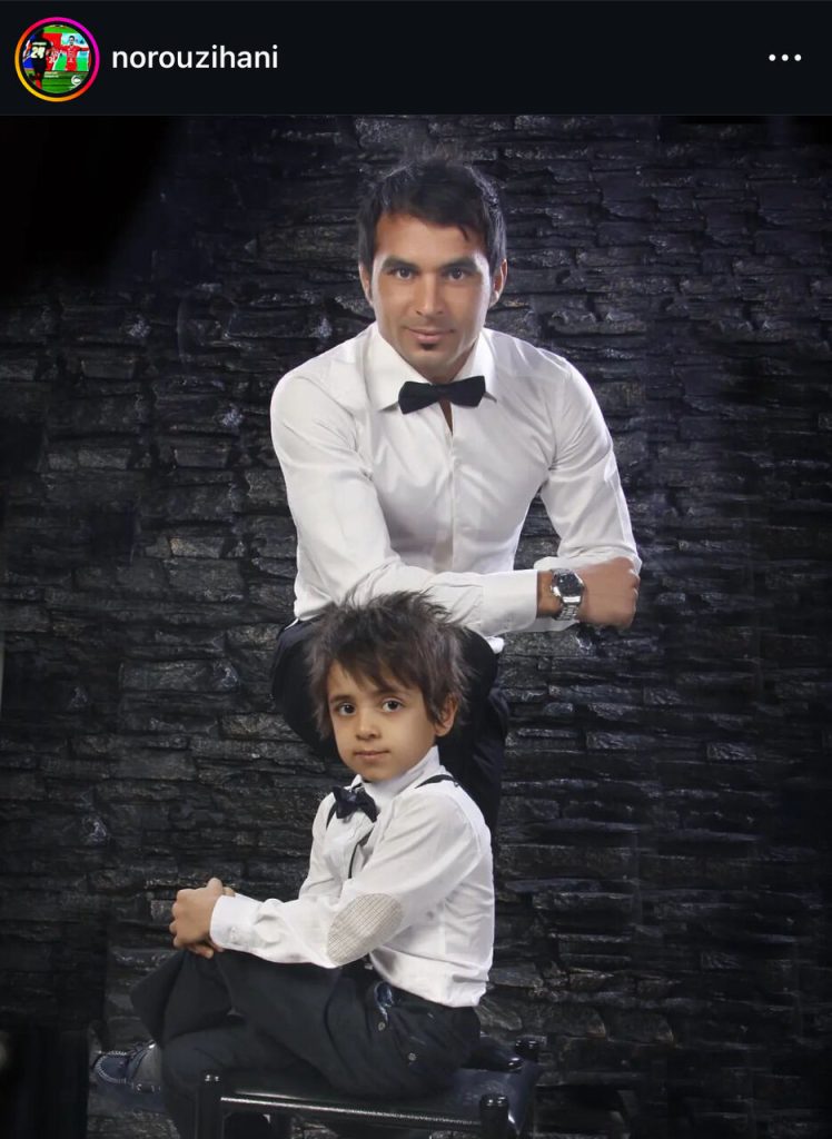 عکس | پیام احساسی فرزند هادی نوروزی برای تولد پدرش