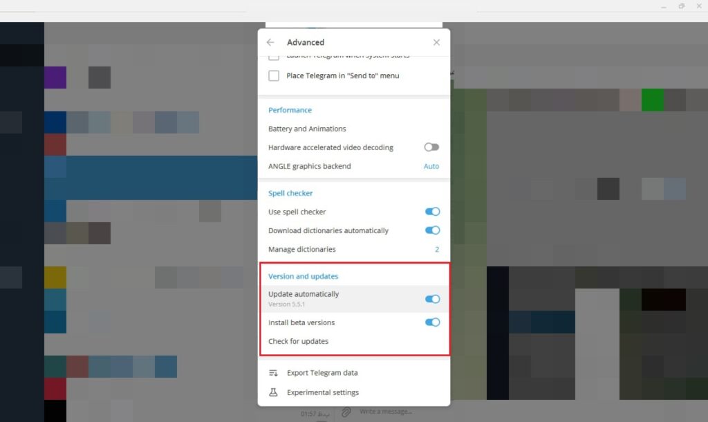 1726595715 176 آموزش بروزرسانی تلگرام نحوه آپدیت تلگرام از داخل برنامه