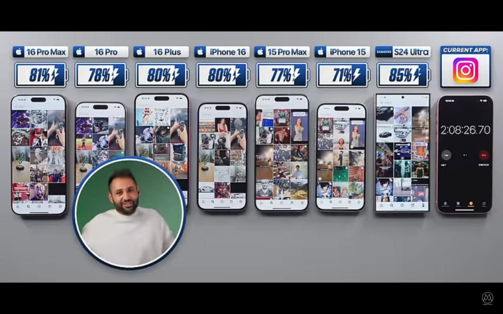 برتری گلکسی S24 اولترا از نظر عمر باتری در مقابل سری آیفون 16