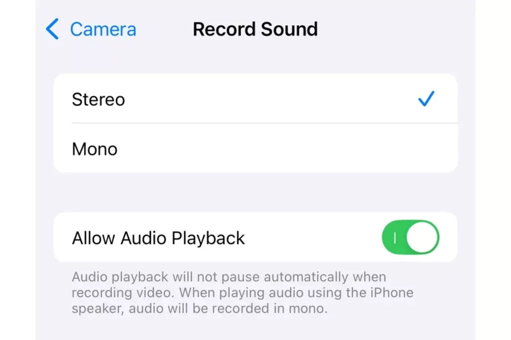 تنظیمات آیفون