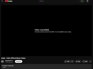 یوتوب به‌دلیل اختلاف حقوقی مجبور به حذف بسیاری از آهنگ‌ها شد