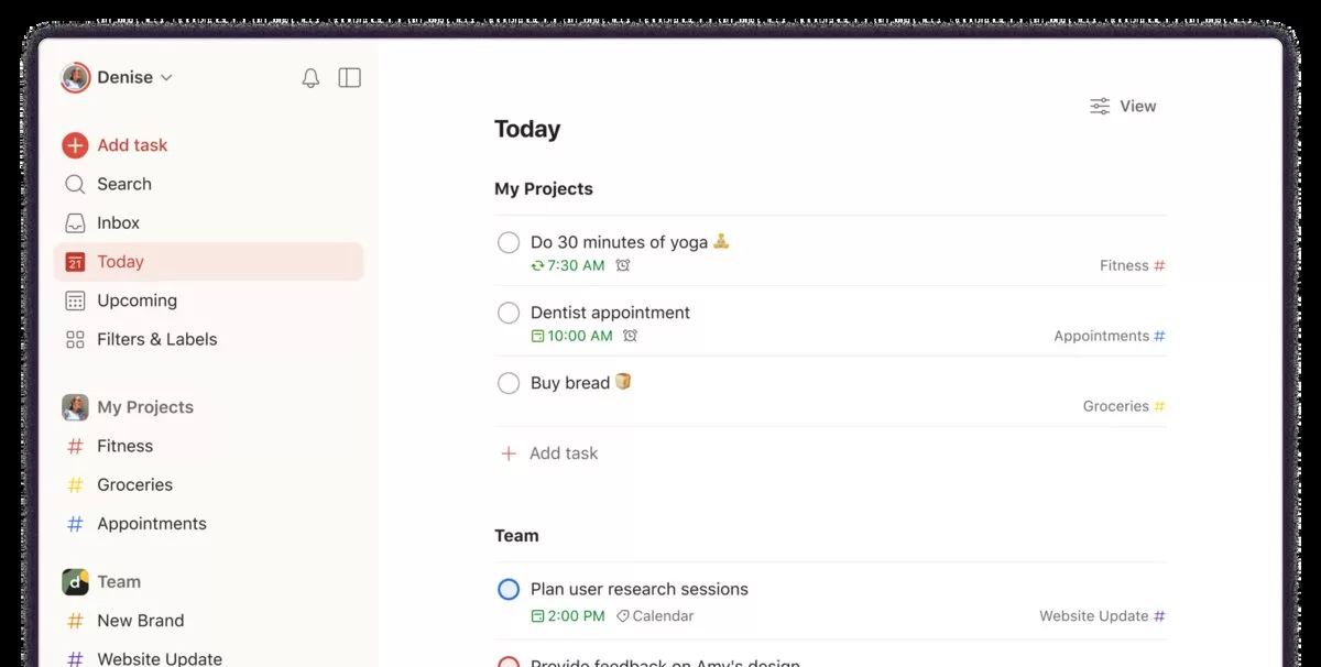 با این 5 اپلیکیشن پلنر، برنامه ریزی روزانه خود را انجام دهید_دانشجو 10 Todoist