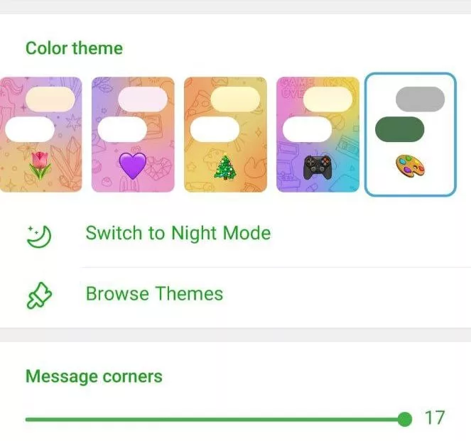 آموزش ساخت تم تلگرام | ترفندهای ساخت و تحول تم دلخواه در تلگرام_دانشجو 18 تنظیمات تم تلگرام
