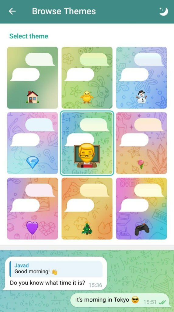 آموزش ساخت تم تلگرام | ترفندهای ساخت و تحول تم دلخواه در تلگرام_دانشجو 19 ساخ تم برای تلگرام