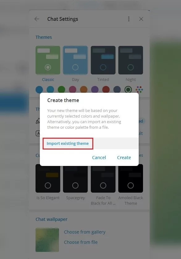 آموزش ساخت تم تلگرام | ترفندهای ساخت و تحول تم دلخواه در تلگرام_دانشجو 21 نصب تم در تلگرام