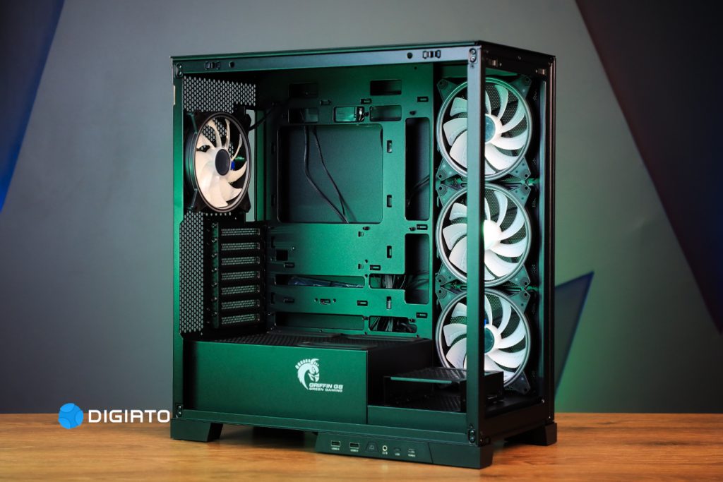 معارفه کیس گیمینگ گرین GRIFFIN G8: نخستین کیس آکواریومی گرین_دانشجو 25 کیس گیمینگ گرین GRIFFIN G8