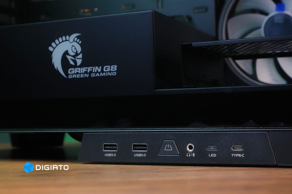معارفه کیس گیمینگ گرین GRIFFIN G8: نخستین کیس آکواریومی گرین_دانشجو 33 فرانت پنل کیس GRIFFIN G8